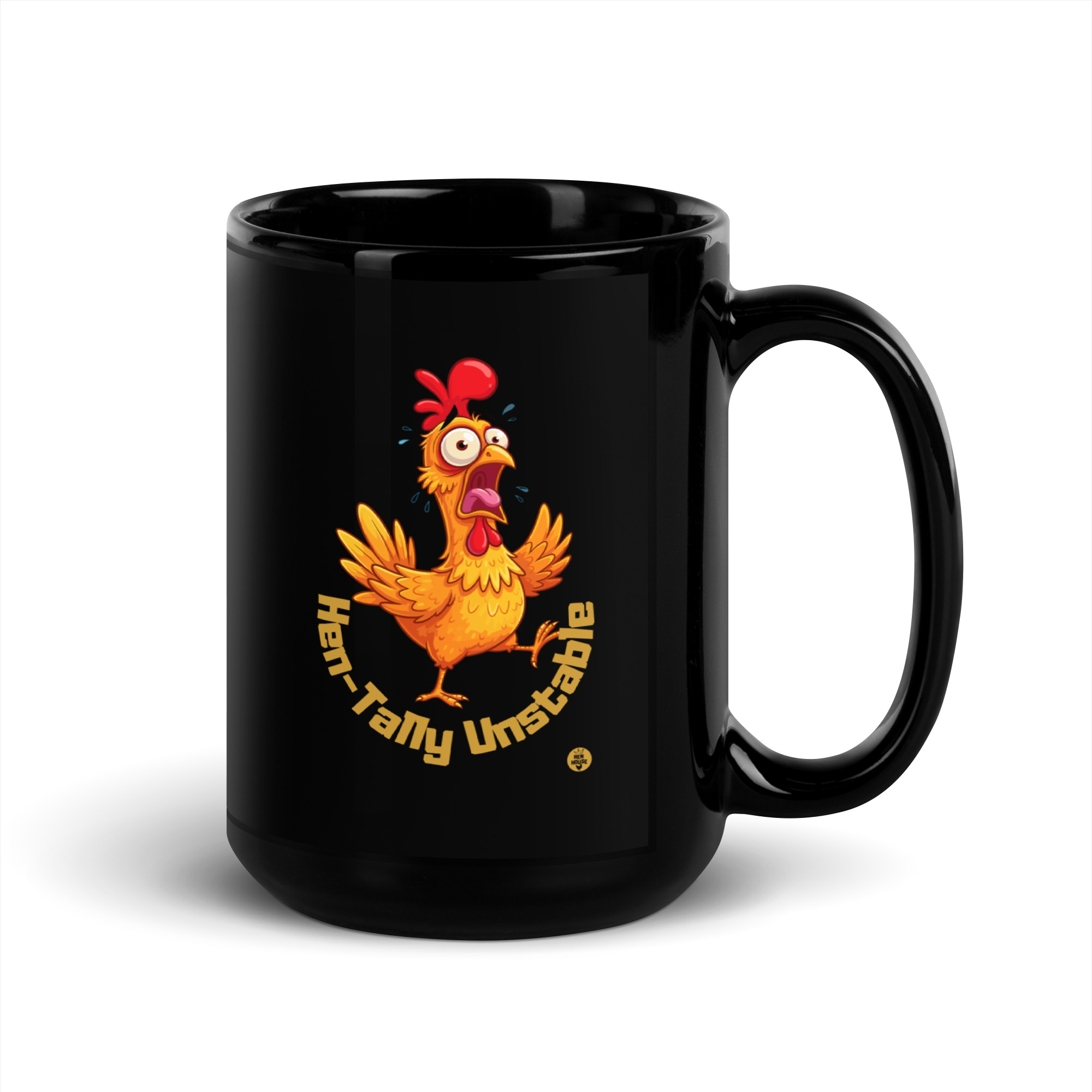 Black Glossy Mug Hen-Tally Unstable - Image 2